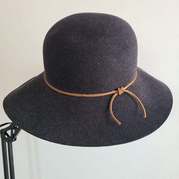 Rag & Bone 100% Wool Black / Charcoal Grey Dunaway Hat Size M main image 8